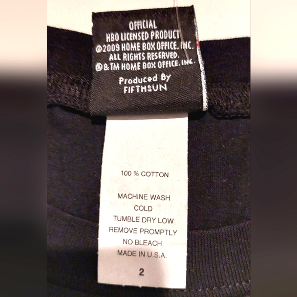 True Blood Maryann Women's Black Short Sleeved T-shirt NWT Size 2 - Picture 5 of 6